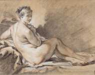 Boucher Francois Study of a Female Nude - Hermitage